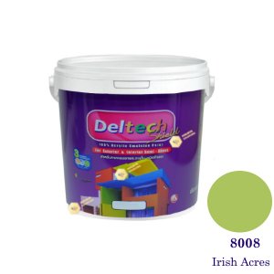 Deltech สีน้ำอะครีลิคกึ่งเงา SG-8008 Irish Acres-3.6 L (สีเข้ม)