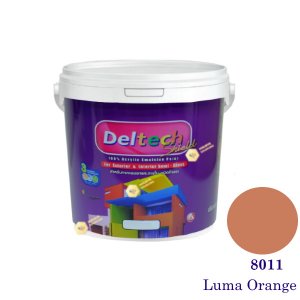 Deltech สีน้ำอะครีลิคกึ่งเงา SG-8011 Luma Orange-L (สีเข้ม)