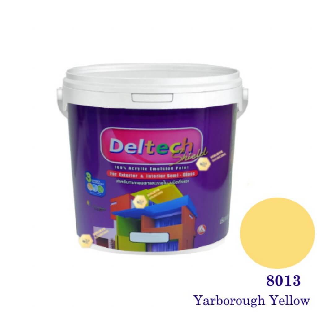Deltech สีน้ำอะครีลิคกึ่งเงา SG-8013 Yarborough Yellow-L (สีเข้ม)