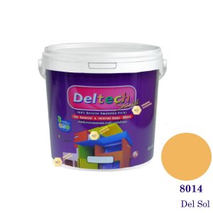 Deltech สีน้ำอะครีลิคกึ่งเงา SG-8014 Del Sol-L (สีเข้ม)