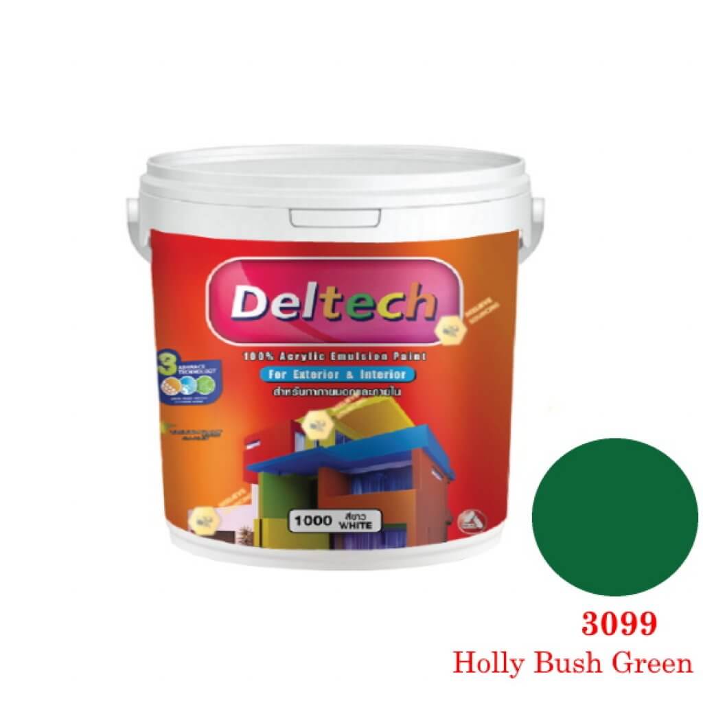 แม่สี Deltech 3099 Holly Bush Green-1gl.