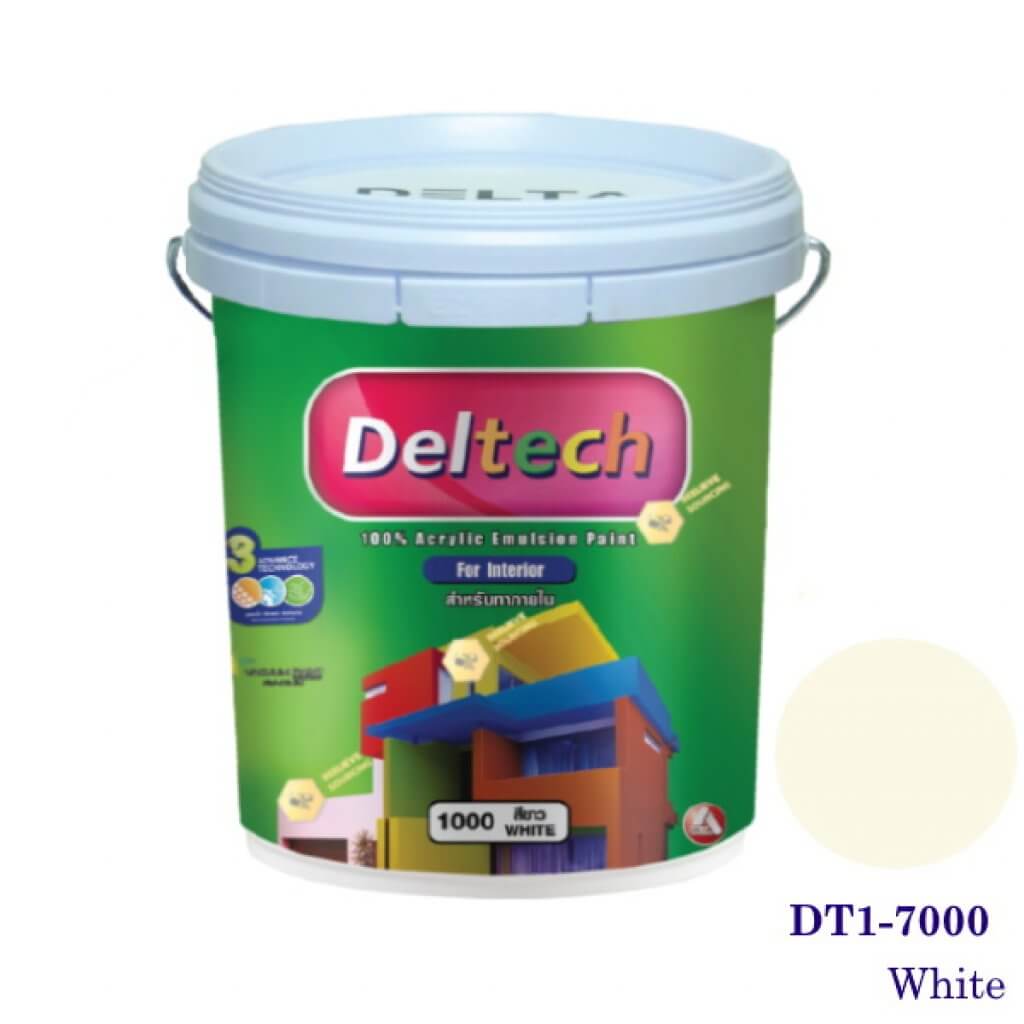 Deltech สีทาฝ้า DT1-7000 White-5gl.