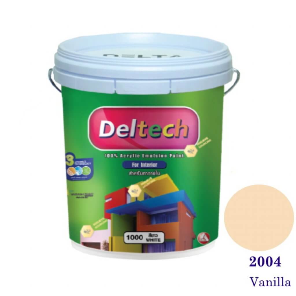 Deltech สีน้ำอะครีลิคภายใน 2004 Vanilla-5gl.