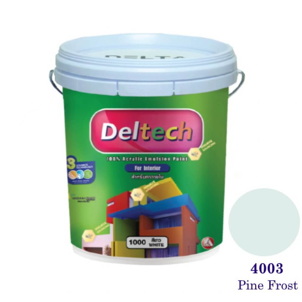 Deltech สีน้ำอะครีลิคภายใน 4003 Pine Frost-5gl.