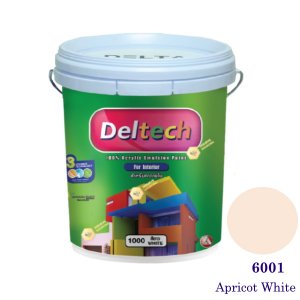 Deltech สีน้ำอะครีลิคภายใน 6001 Apricot White-5gl.