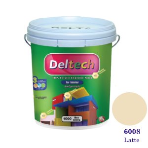 Deltech สีน้ำอะครีลิคภายใน 6008 Latte-5gl.