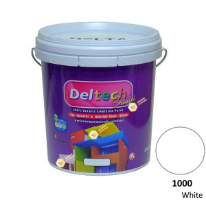 DELTECH สีน้ำอะครีลิคกึ่งเงา SG-1000 White-5gl.