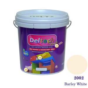 Deltech สีน้ำอะครีลิคกึ่งเงา SG-2002 Barley White-5gl.