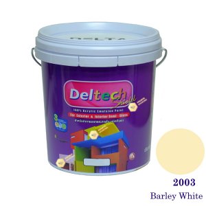 Deltech สีน้ำอะครีลิคกึ่งเงา SG-2003 Barley White-5gl.