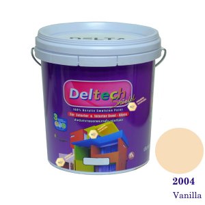 Deltech สีน้ำอะครีลิคกึ่งเงา SG-2004 Vanilla-5gl.