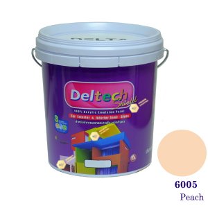 Deltech สีน้ำอะครีลิคกึ่งเงา SG-6005 Peach-5gl.