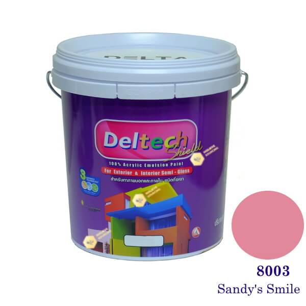 Deltech สีน้ำอะครีลิคกึ่งเงา SG-8003 Sandy's Smile-L (สีเข้ม)
