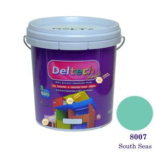 Deltech สีน้ำอะครีลิคกึ่งเงา SG-8007 South Seas-L (สีเข้ม)