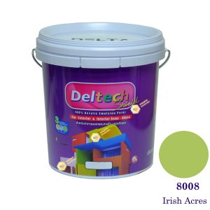 Deltech สีน้ำอะครีลิคกึ่งเงา SG-8008 Irish Acres-L (สีเข้ม)