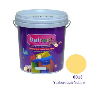 Deltech สีน้ำอะครีลิคกึ่งเงา SG-8013 Yarborough Yellow-L (สีเข้ม)