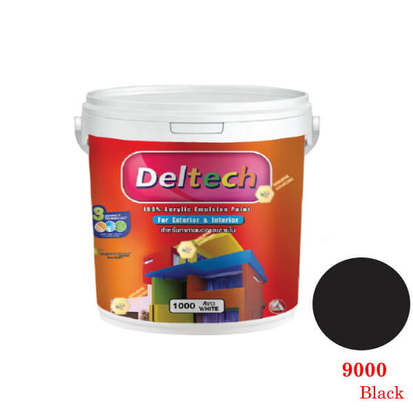 แม่สี Deltech 9000 Black-1gl.