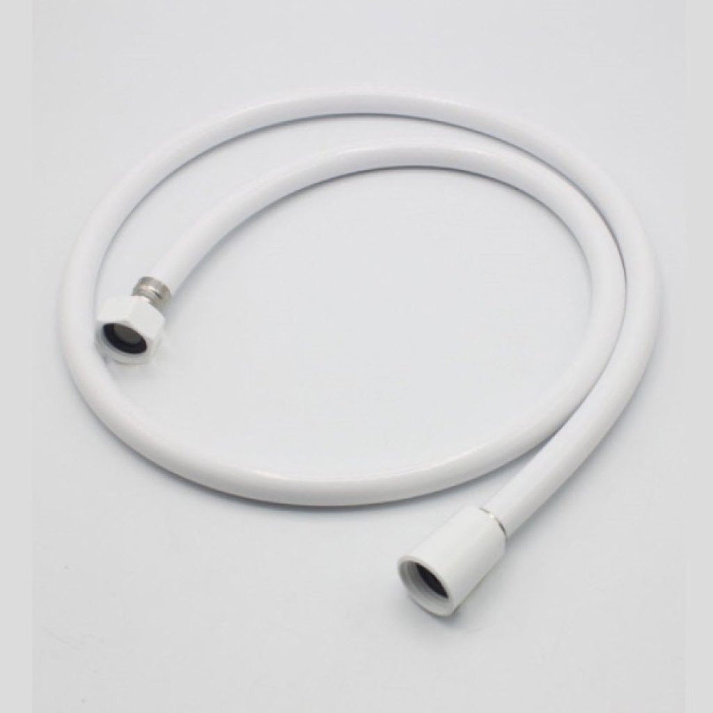 DONMARK สายฝักบัวสีขาว สายเครื่องทำน้ำอุ่น PVC 48" 120cm ET-2W