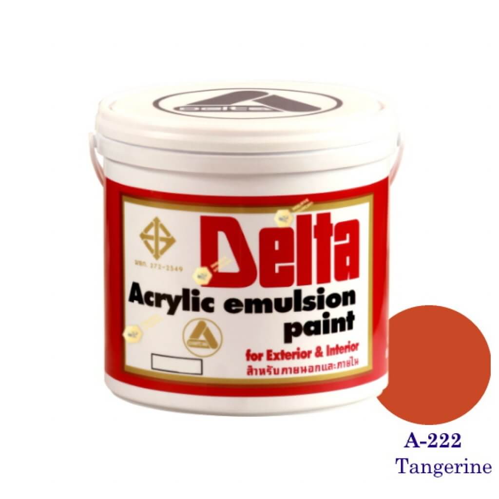 เดลต้า แม่สีน้ำภายนอก A-222 Tangerine 1g.