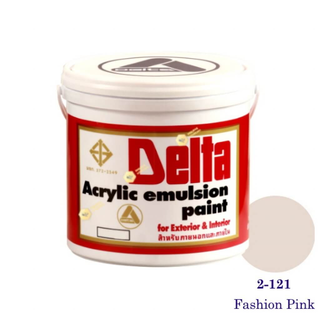 เดลต้า สีน้ำอะครีลิคภายนอก 2-121 Fashion Pink 1gl.