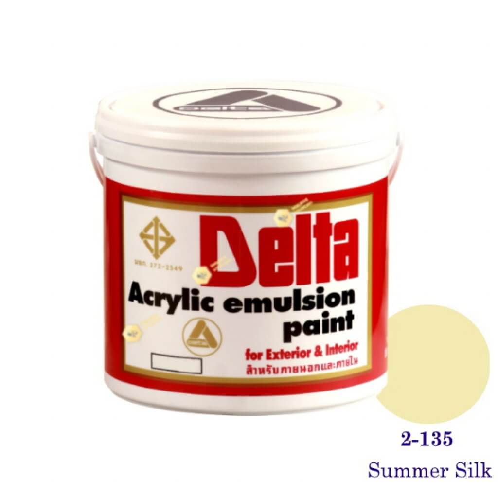 เดลต้า สีน้ำอะครีลิคภายนอก 2-135 Summer Silk 1gl.