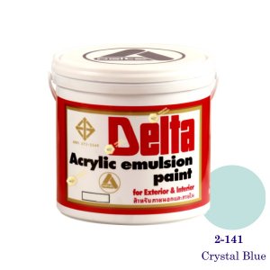 เดลต้า สีน้ำอะครีลิคภายนอก 2-141 Crystal Blue 1gl.