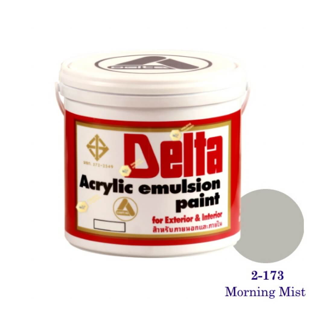 เดลต้า สีน้ำอะครีลิคภายนอก 2-173 Morning Mist 1gl.