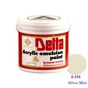 เดลต้า สีน้ำอะครีลิคภายนอก 2-183 Silver Mist 1gl.