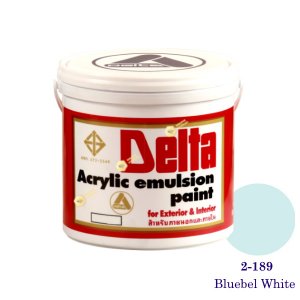 เดลต้า สีน้ำอะครีลิคภายนอก 2-189 Bluebel White 1gl.