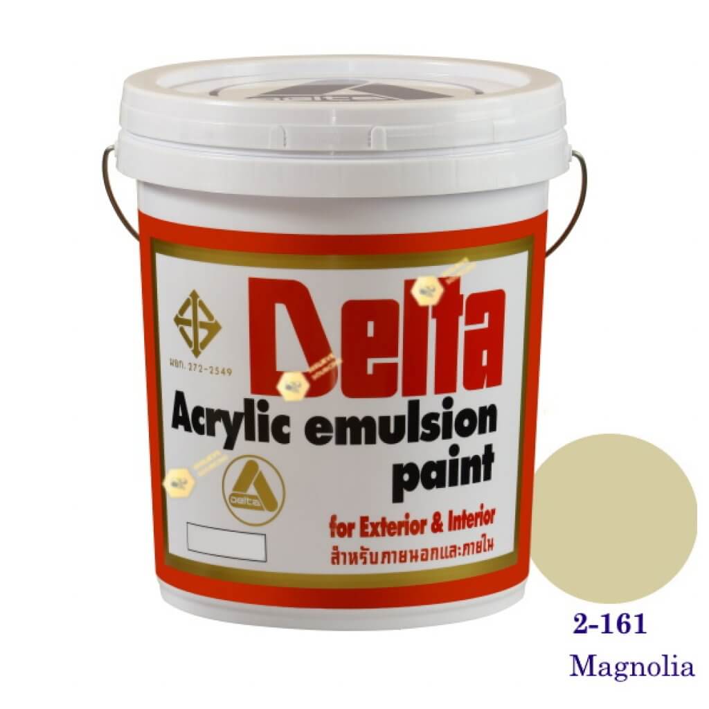 เดลต้า สีน้ำอะครีลิคภายนอก 2-161 Magnolia 5gl.