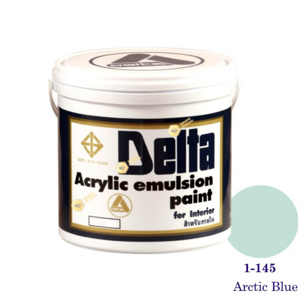 เดลต้า สีน้ำอะครีลิคภายใน 1-145 Arctic Blue 1gl.