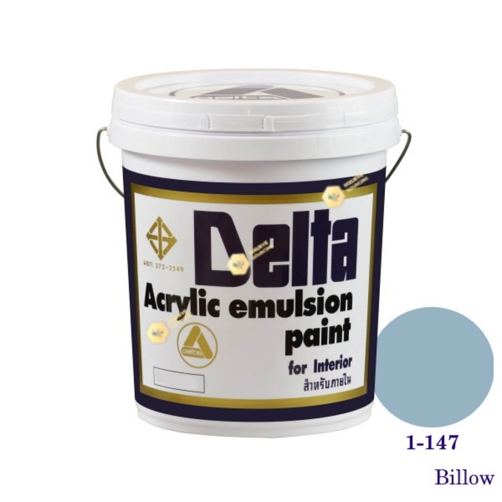 เดลต้า สีน้ำอะครีลิคภายใน 1-147 Billow 5gl.