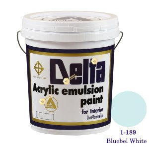 เดลต้า สีน้ำอะครีลิคภายใน 1-189 Bluebel White 5gl.