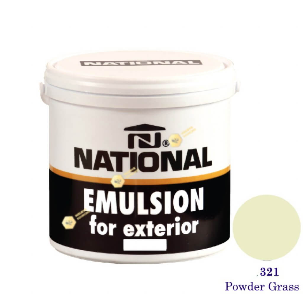 NATIONAL สีน้ำอะครีลิคภายนอก 321 Powder Grass-1gl