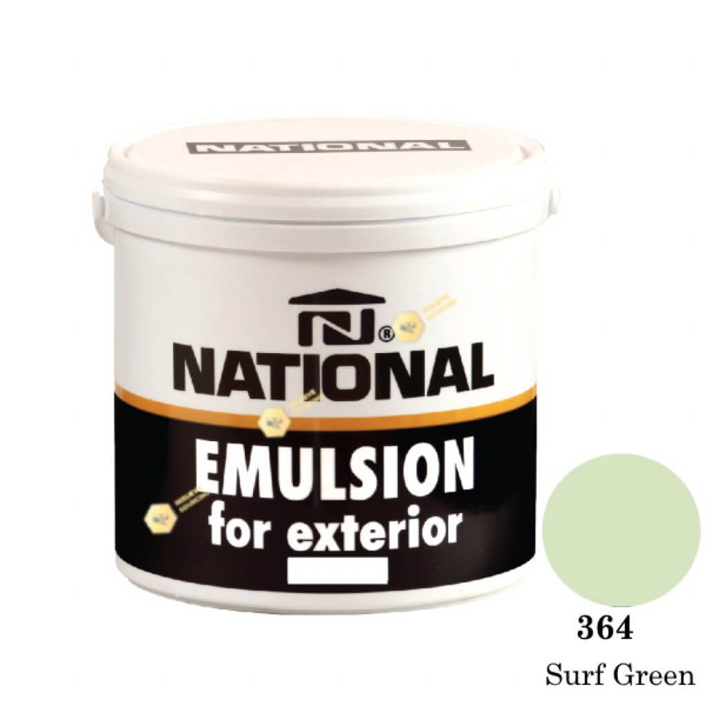 NATIONAL สีน้ำอะครีลิคภายนอก 364 Surf Green-1gl