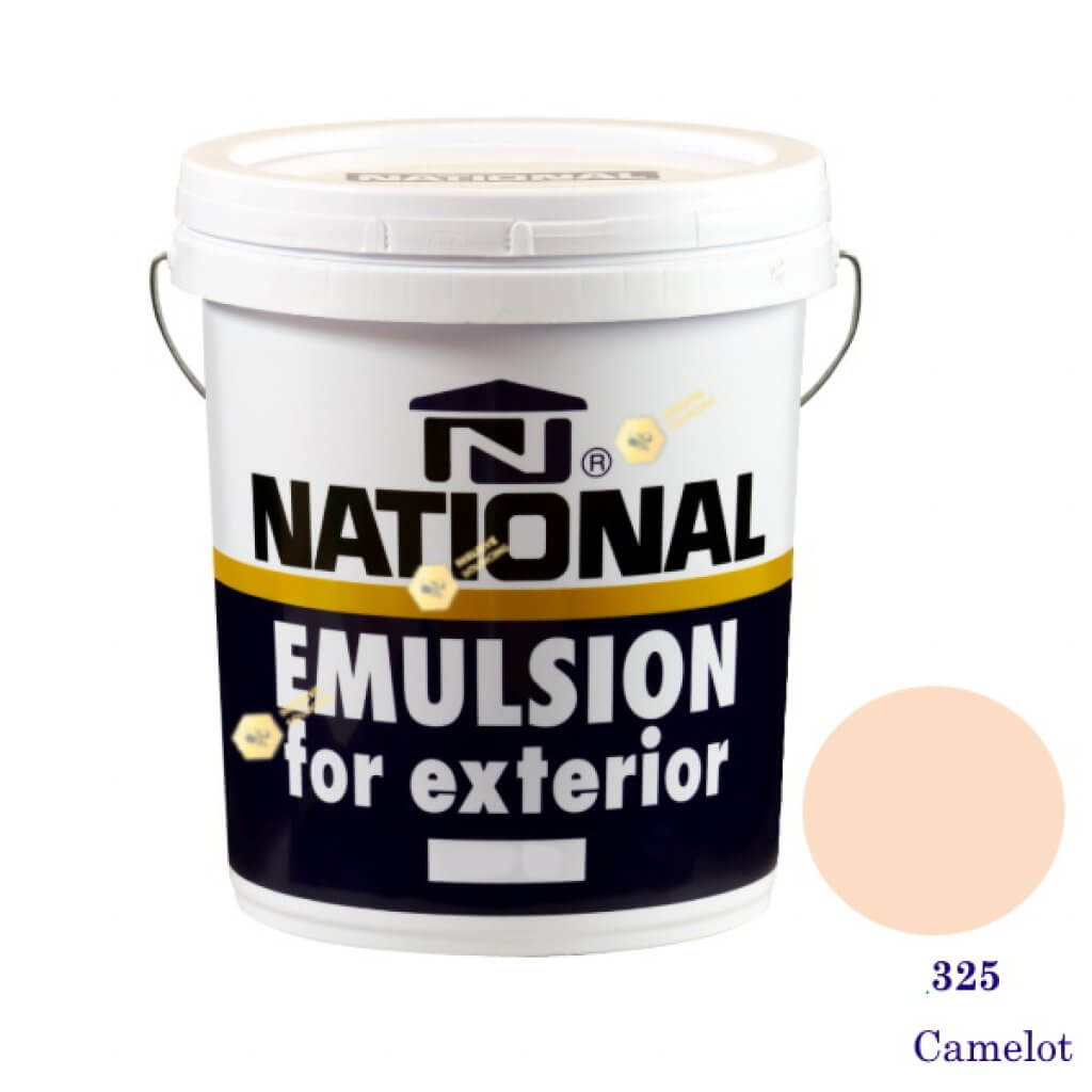 NATIONAL สีน้ำอะครีลิคภายนอก 325 Camelot-5gl
