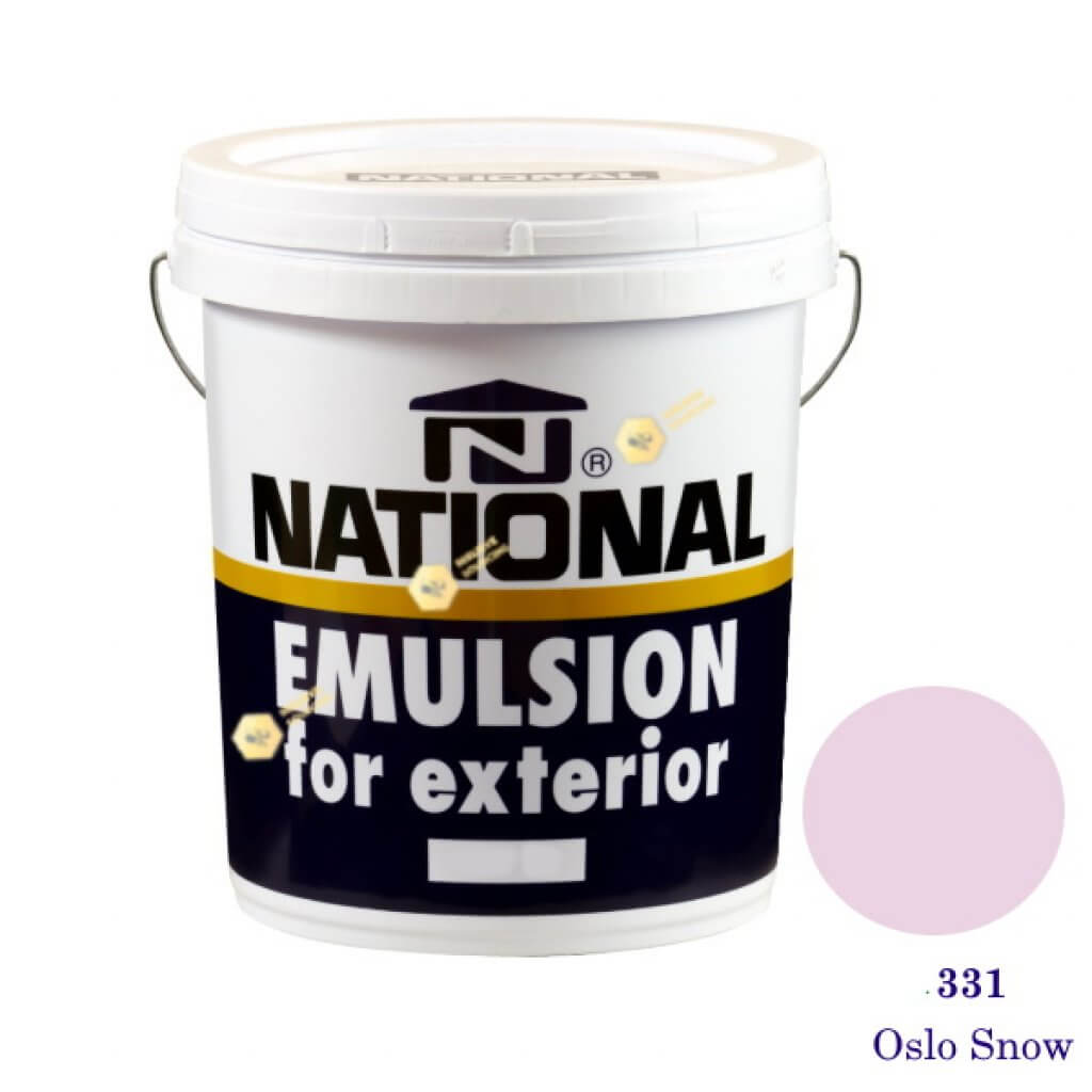 NATIONAL สีน้ำอะครีลิคภายนอก 331 Oslo Snow-5gl