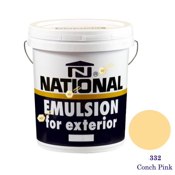 NATIONAL สีน้ำอะครีลิคภายนอก 332 Conch Pink-5gl