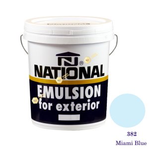 NATIONAL สีน้ำอะครีลิคภายนอก 382 Miami Blue-5gl