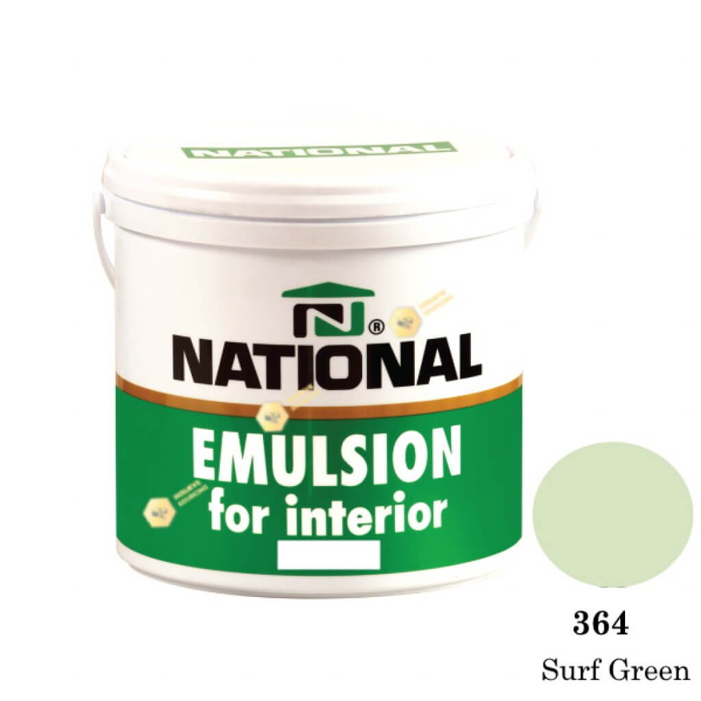 NATIONAL สีน้ำอะครีลิคภายใน 364 Surf Green-1gl