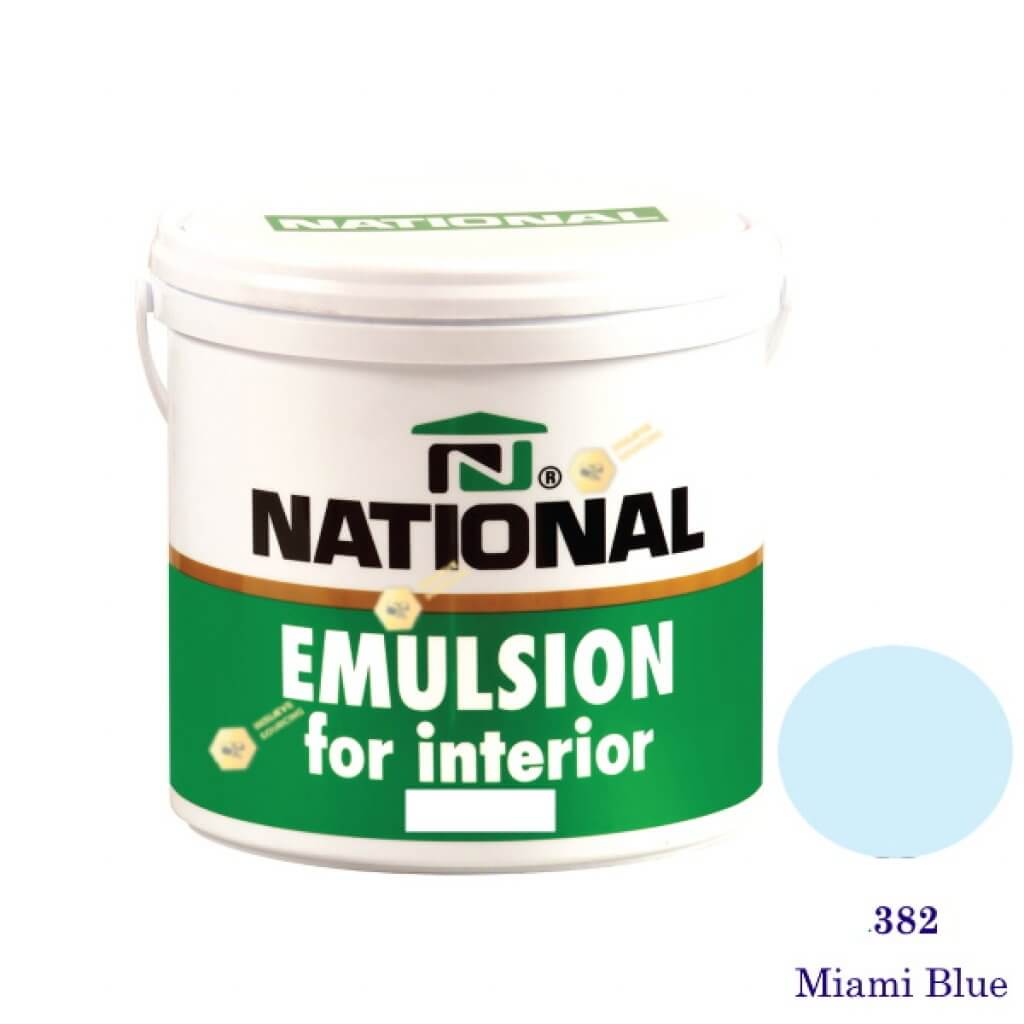NATIONAL สีน้ำอะครีลิคภายใน 382 Miami Blue-1gl