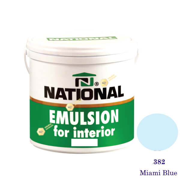 NATIONAL สีน้ำอะครีลิคภายใน 382 Miami Blue-1gl