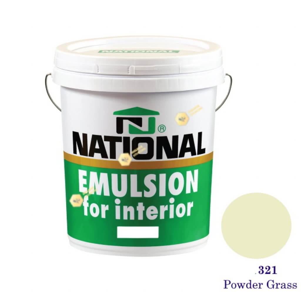 NATIONAL สีน้ำอะครีลิคภายใน 321 Powder Grass-5gl