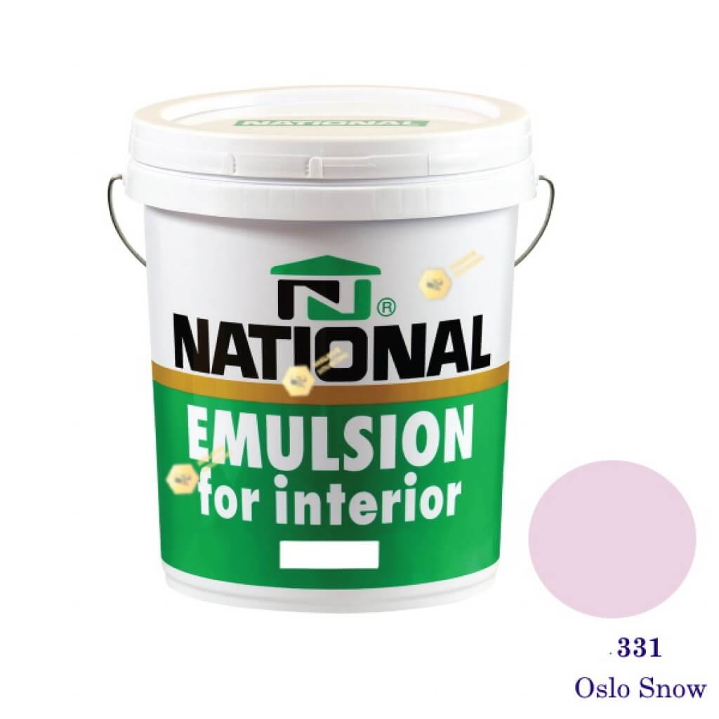 NATIONAL สีน้ำอะครีลิคภายใน 331 Oslo Snow-5gl