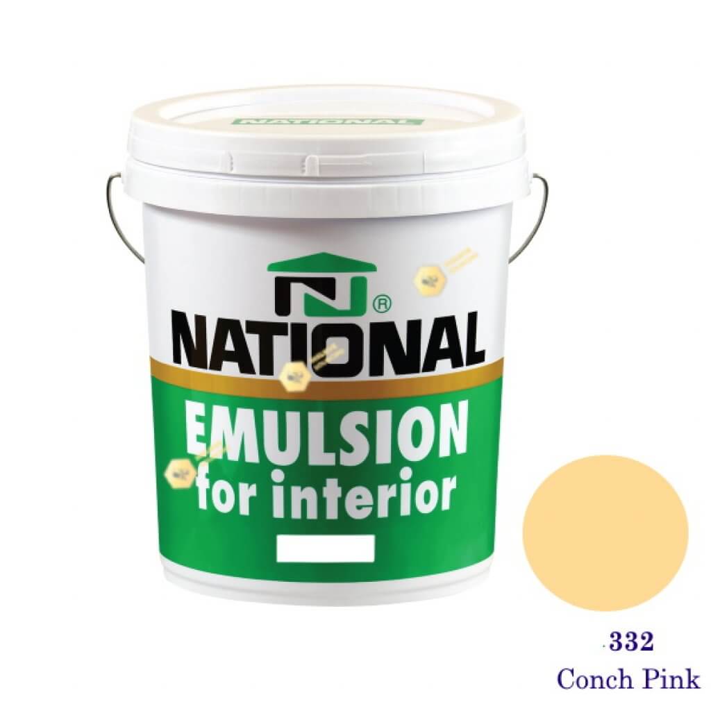 NATIONAL สีน้ำอะครีลิคภายใน 332 Conch Pink-5gl