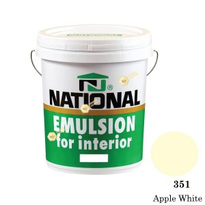 NATIONAL สีน้ำอะครีลิคภายใน 351 Apple White-5gl