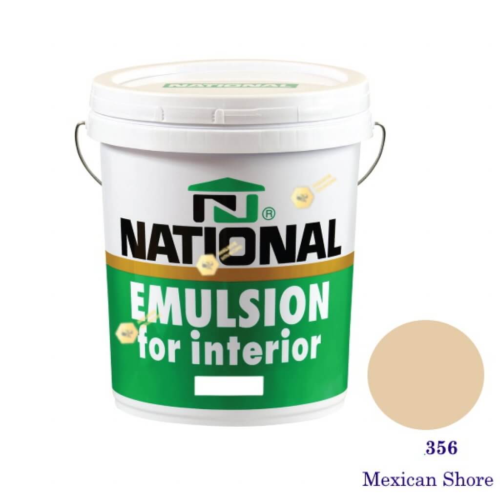 NATIONAL สีน้ำอะครีลิคภายใน 356 Mexican Shore-5gl