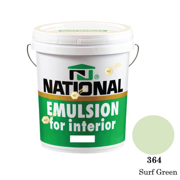 NATIONAL สีน้ำอะครีลิคภายใน 364 Surf Green-5gl