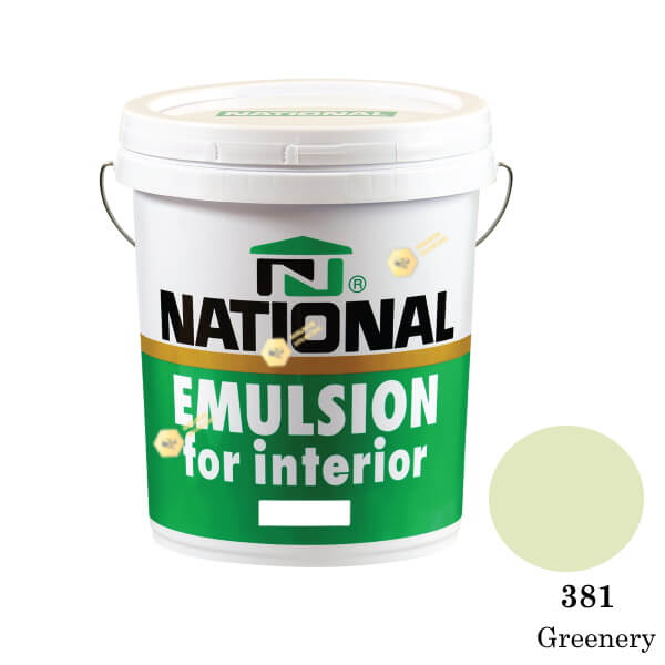 NATIONAL สีน้ำอะครีลิคภายใน 381 Greenery-5gl