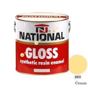 NATIONAL GLOSS สีเคลือบน้ำมัน 203 Cream-1gl