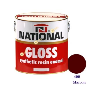NATIONAL GLOSS สีเคลือบน้ำมัน 409 Maroon-1gl